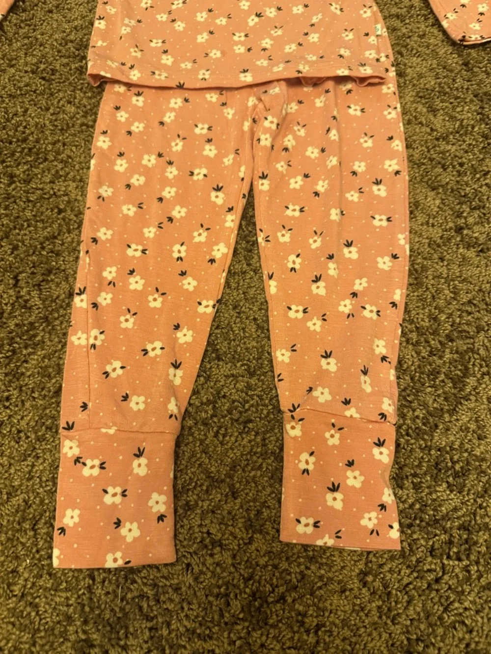 NWT Posh Peanut floral Print 2 Piece Long Sleeves Pajamas Set 2T